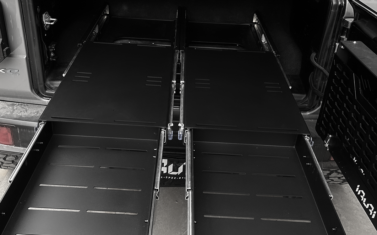 IRURI Dual-Drawer Cargo Management System for Jeep Wrangler