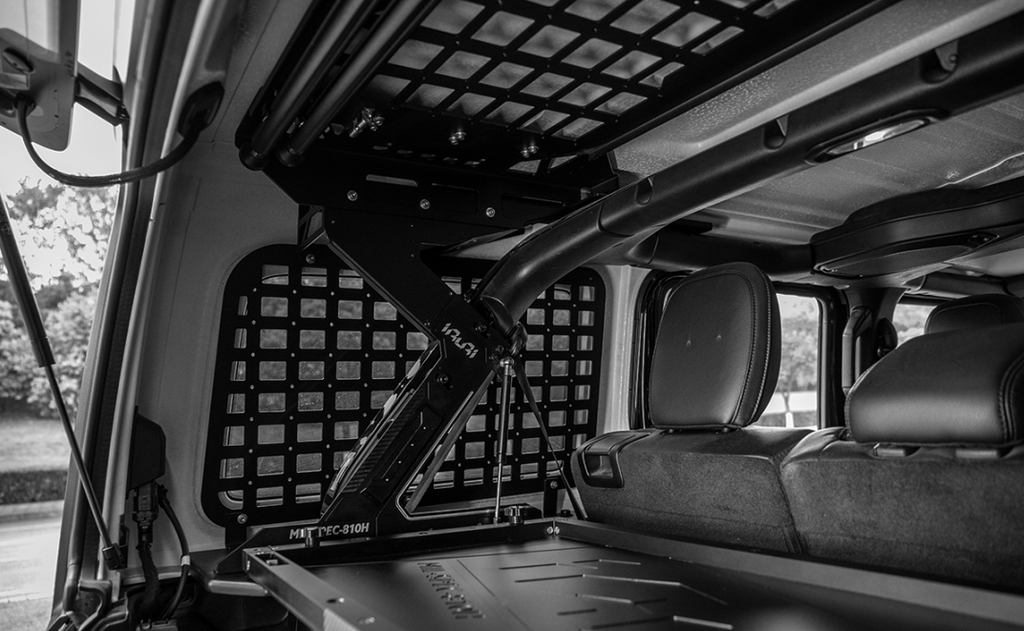 IRURI Rear Trunk Integrated Storage System for Jeep Wrangler