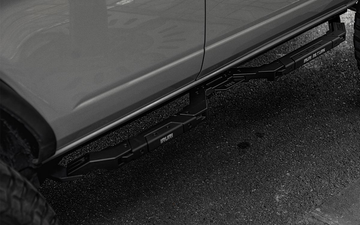 IRURI-RETURN Long Side Step Boards for Ford Bronco（a pair）