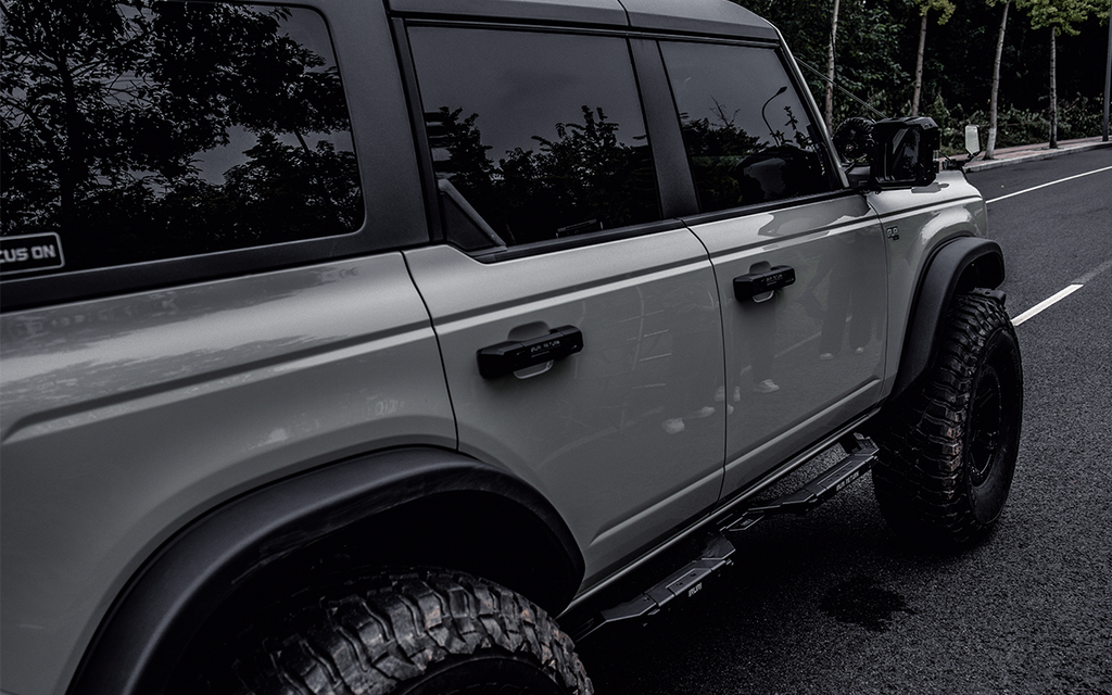 IRURI-RETURN Long Side Step Boards for Ford Bronco（a pair）