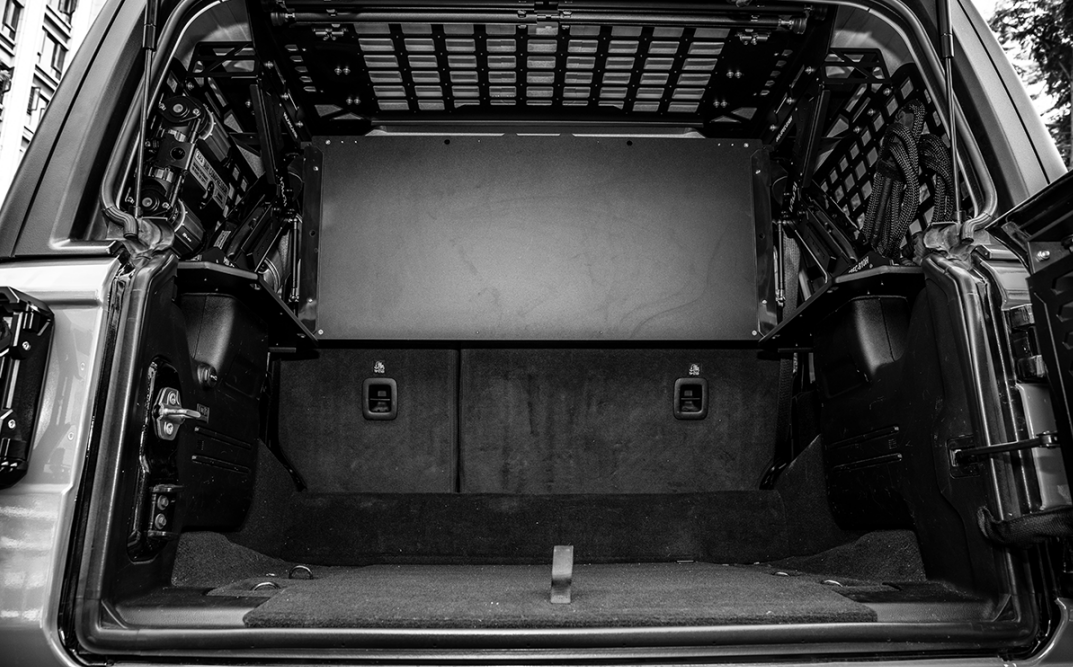 IRURI Rear Trunk Integrated Storage System for Jeep Wrangler