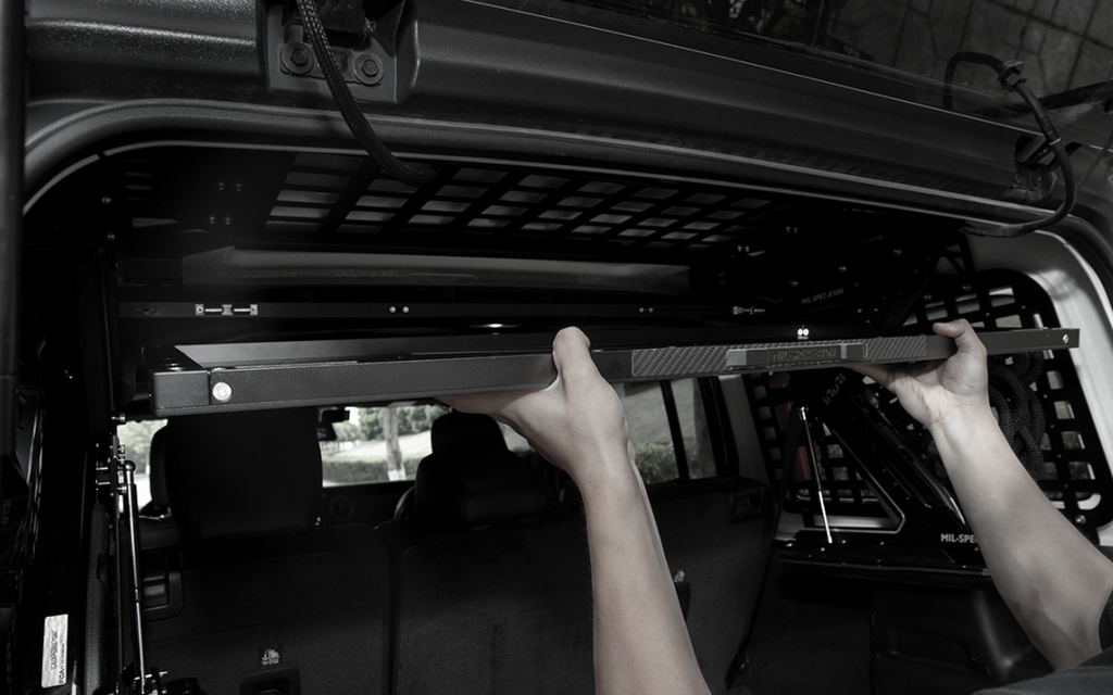IRURI Rear Trunk Integrated Storage System for Jeep Wrangler