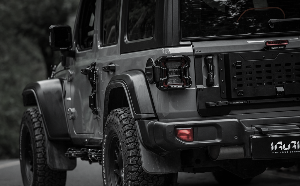 IRURI Taillight Guard Covers for Jeep Wrangler LED Tail Lights（a pair）