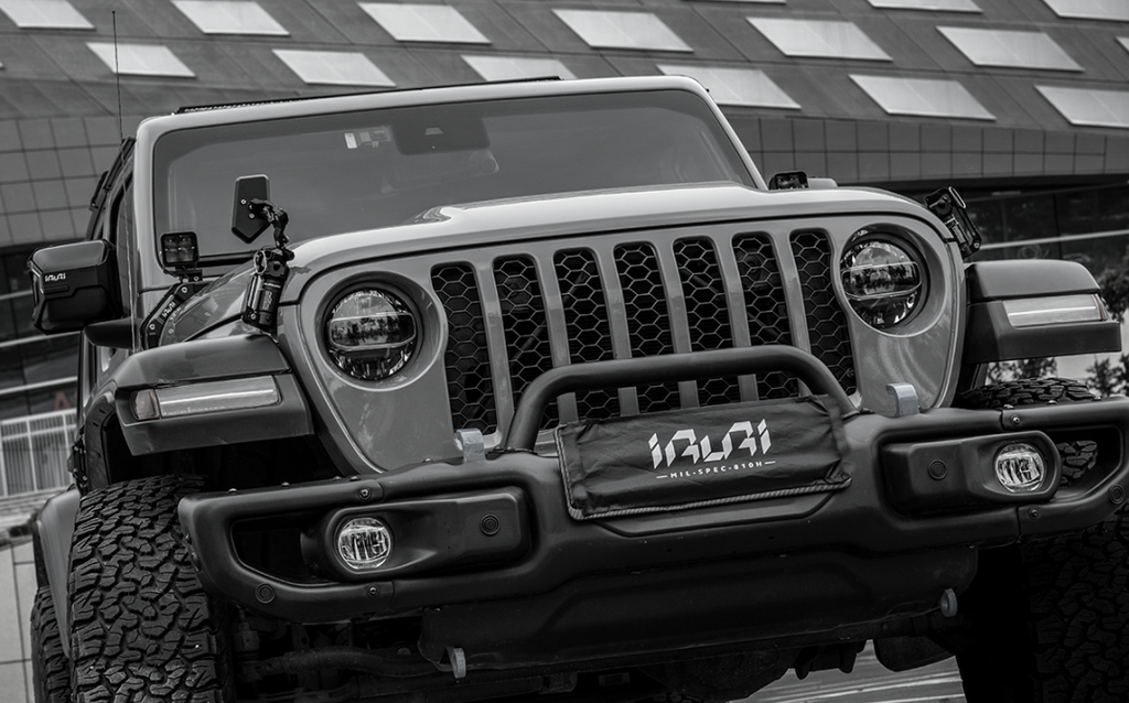 IRURI "Grenade" Hood Latch & Sand Mirror Kit for Jeep Wrangler（a pair）