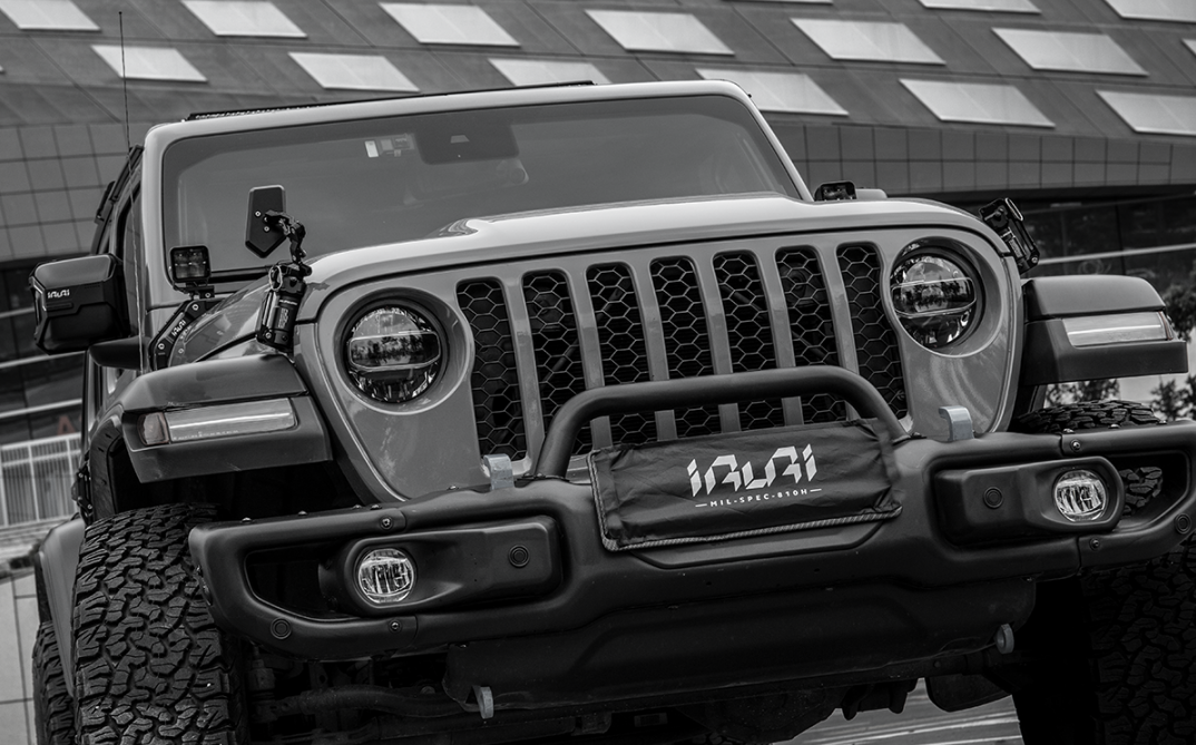 IRURI "Grenade" Hood Latch & Sand Mirror Kit for Jeep Wrangler（a pair）