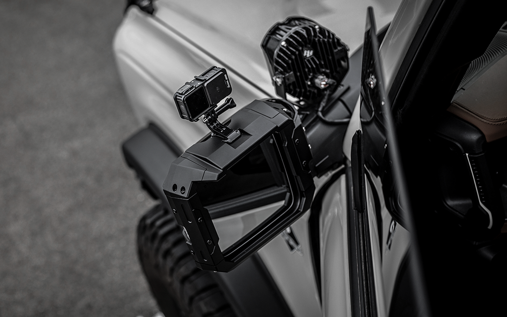 IRURI- RETURN Bronco Outer Rear View Mirror Caps & Rain Visors (Pair)