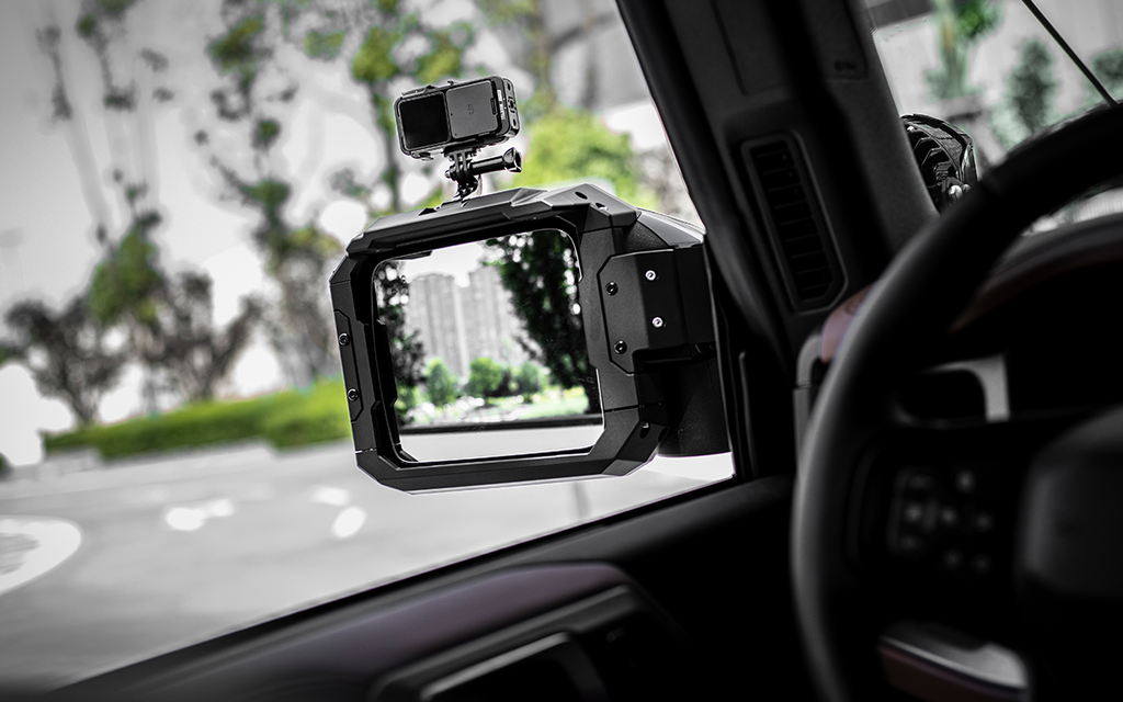 IRURI-HILLS Bronco Mirror Covers with Rain Guards
