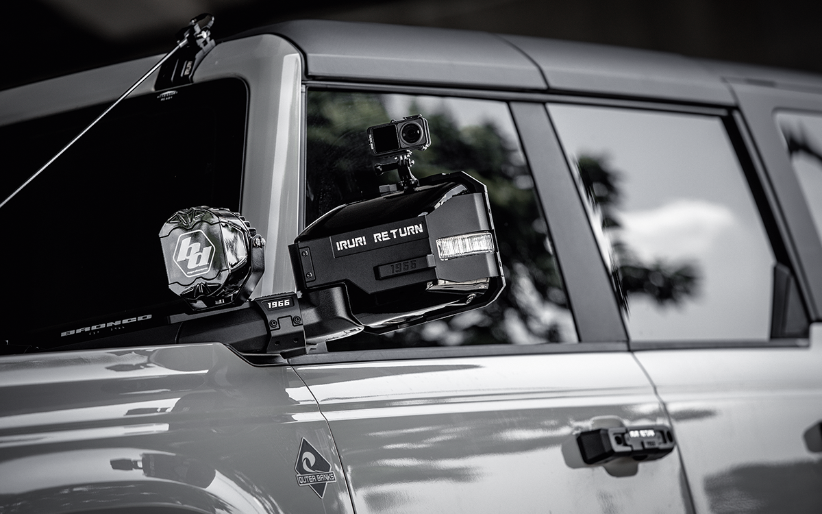 IRURI-HILLS Bronco Mirror Covers with Rain Guards