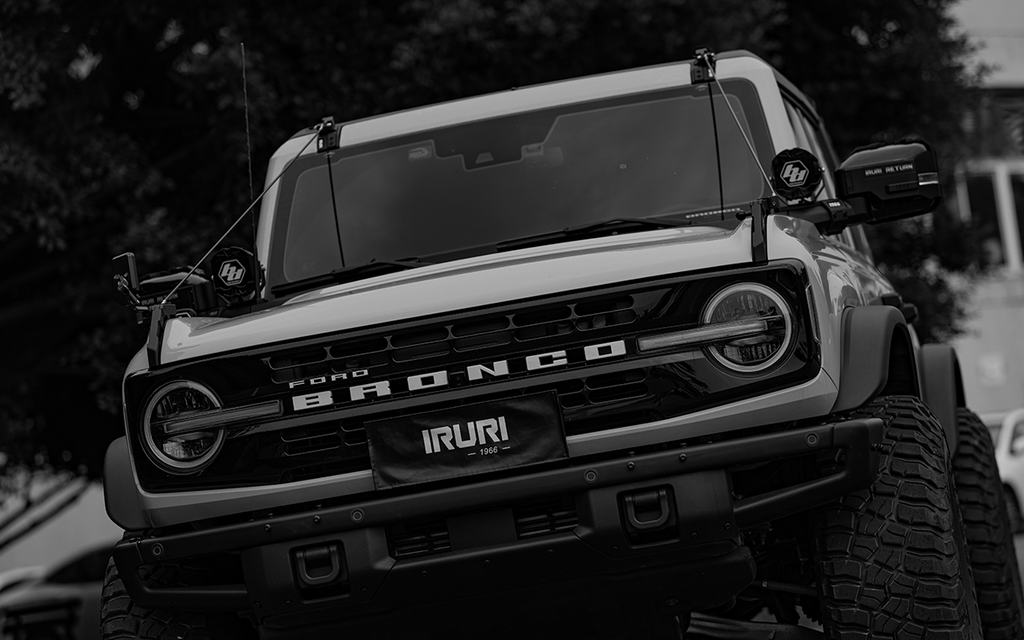 IRURI- RETURN Bronco Outer Rear View Mirror Caps & Rain Visors (Pair)