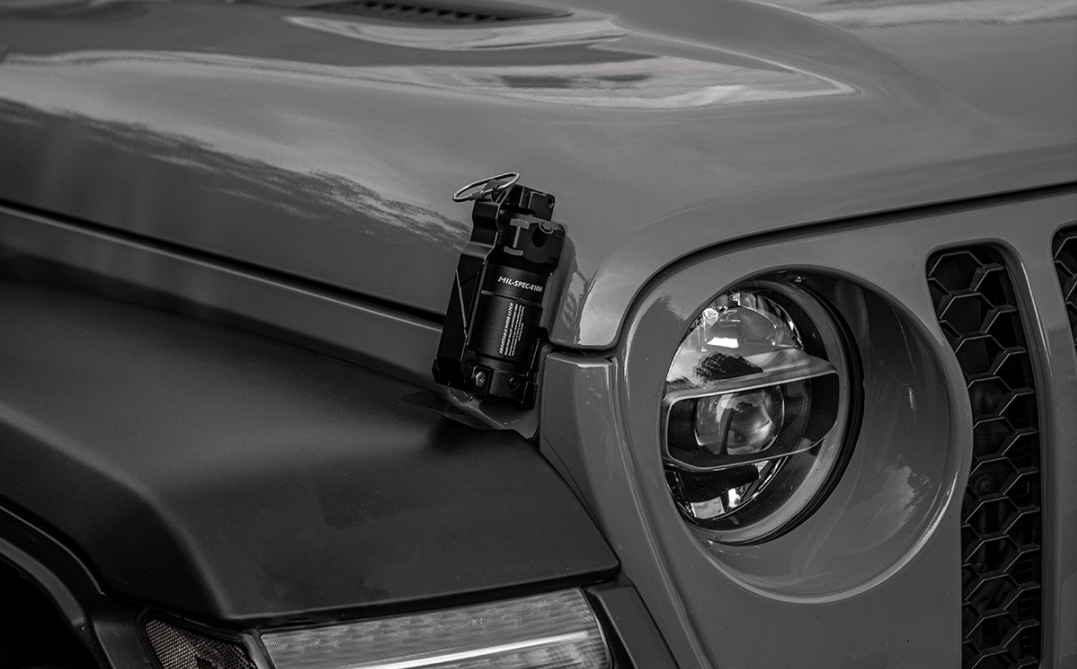 IRURI "Grenade" Hood Latch & Sand Mirror Kit for Jeep Wrangler（a pair）