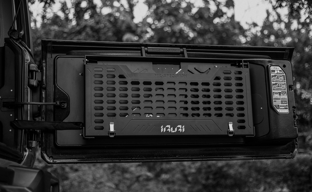 IRURI Rear Tailgate Multi-Function Platform for Jeep Wrangler
